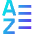 List A To Z Icon from Sharp Gradient Set