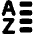 List A To Z Icon from Plump Remix Set
