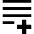 List Add Icon from Sharp Solid Set