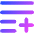 List Add Icon from Flex Gradient Set