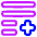 List Add Icon from Plump Neon Set