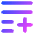 List Add Icon from Core Gradient Set