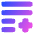 List Add Icon from Plump Gradient Set