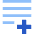 List Add Icon from Sharp Flat Set