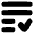 List Check Icon from Plump Solid Set