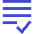List Check Icon from Sharp Duo Set