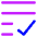 List Check Icon from Core Neon Set