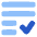 List Check Icon from Plump Flat Set