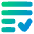 List Check Icon from Plump Gradient Set