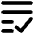 List Check Icon from Core Solid Set