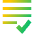 List Check Icon from Sharp Gradient Set