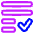 List Check Icon from Plump Neon Set