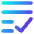 List Check Icon from Core Gradient Set