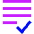 List Check Icon from Sharp Neon Set