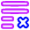 List Cross Icon from Plump Neon Set