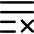 List Cross Icon from Flex Line Set