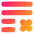 List Cross Icon from Plump Gradient Set