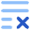 List Cross Icon from Core Flat Set