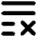 List Cross Icon from Core Solid Set
