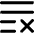 List Cross Icon from Flex Remix Set