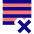 List Cross Icon from Sharp Pop Set
