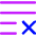 List Cross Icon from Flex Neon Set