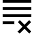 List Cross Icon from Sharp Line Set