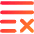 List Cross Icon from Flex Gradient Set