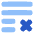 List Cross Icon from Plump Flat Set