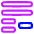 List Minus Icon from Plump Neon Set