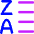 List Z To A Icon from Flex Neon Set