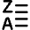 List Z To A Icon from Core Line Set