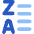 List Z To A Icon from Core Flat Set