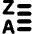List Z To A Icon from Core Remix Set