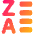 List Z To A Icon from Plump Gradient Set