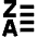 List Z To A Icon from Sharp Remix Set