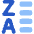 List Z To A Icon from Plump Flat Set