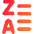 List Z To A Icon from Core Gradient Set
