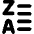 List Z To A Icon from Core Solid Set