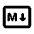 Markdown Icon from Rounded Line - Material Pro Set