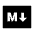 Markdown Fill Icon from Sharp Fill - Material Pro Set