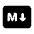 Markdown Fill Icon from Rounded Fill - Material Pro Set