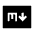 Markdown Fill Icon from Sharp Fill - Material Symbols Set