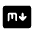 Markdown Fill Icon from Rounded Fill - Material Symbols Set