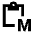 Markdown Paste Fill Icon from Sharp Fill - Material Pro Set