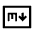 Markdown Icon from Sharp Line - Material Symbols Set