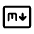 Markdown Icon from Rounded Line - Material Symbols Set