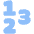 Number Icon from Plump Flat Set