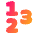 Number Icon from Plump Gradient Set