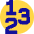 Number Icon from Sharp Pop Set